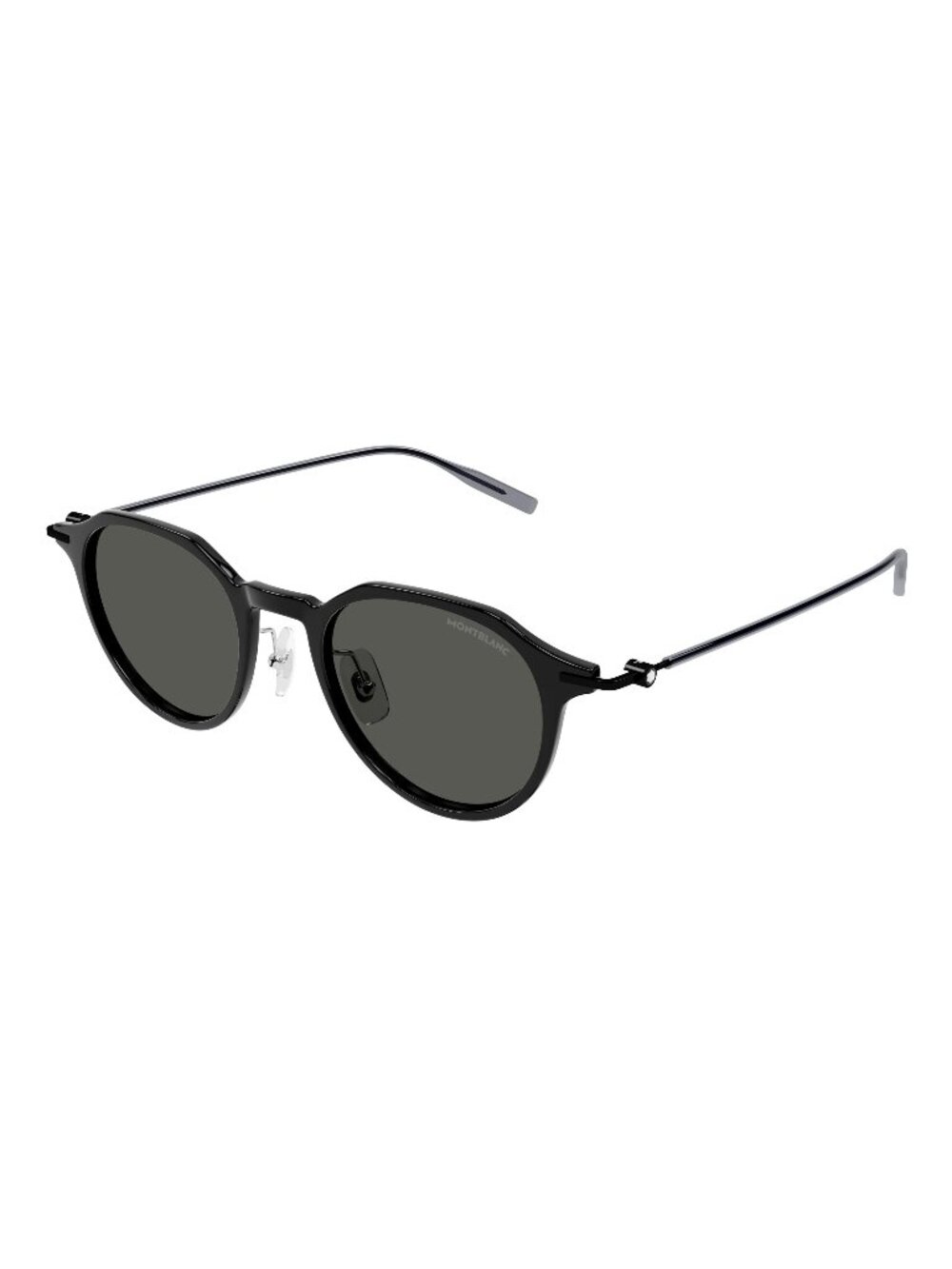 New Montblanc Men's Sunglasses Black Square Grey Lens Injected Frame MB0355S 001